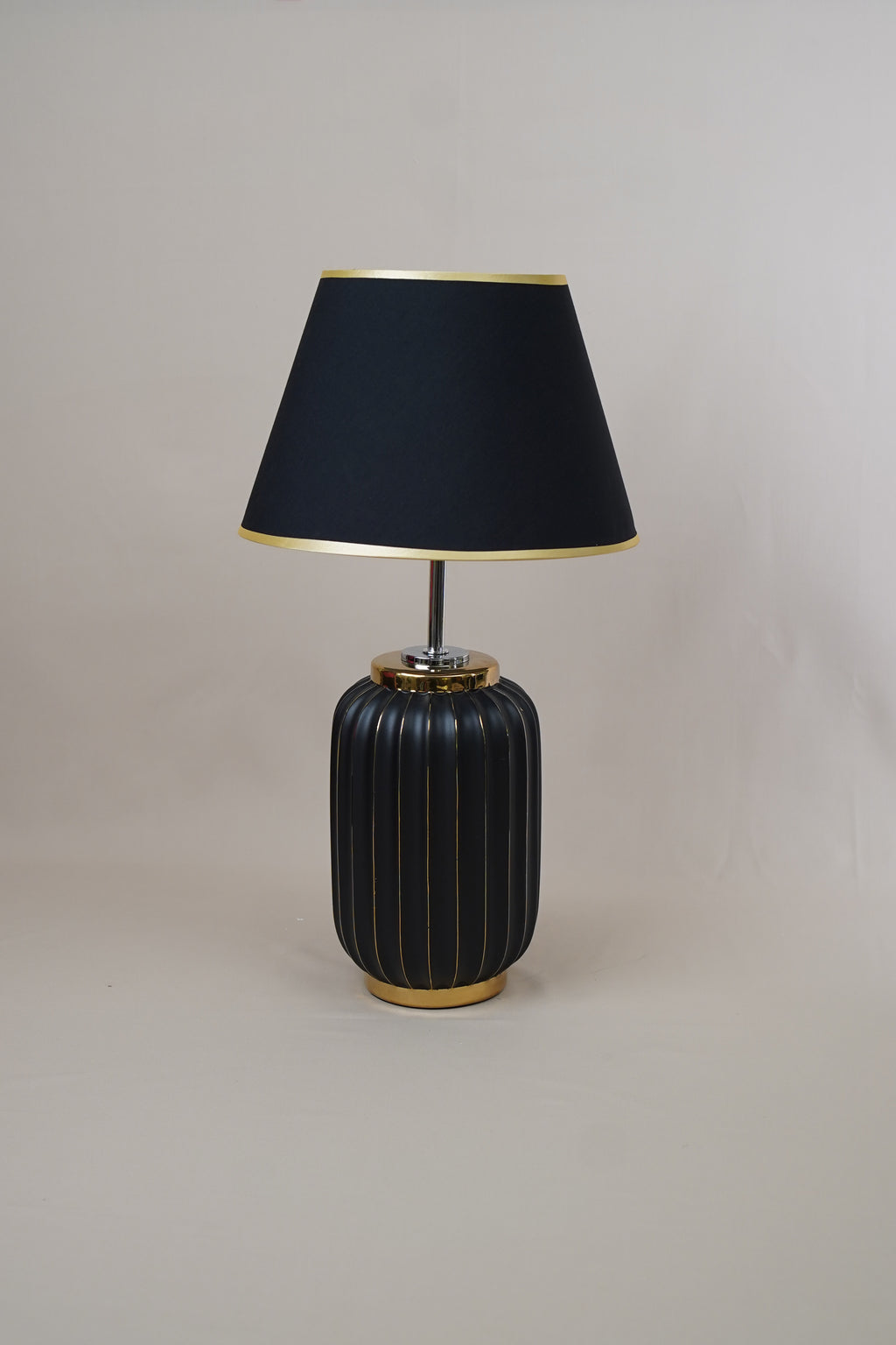 Luna Ribbed Ceramic Table Lamp