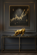 Golden Charging Bull