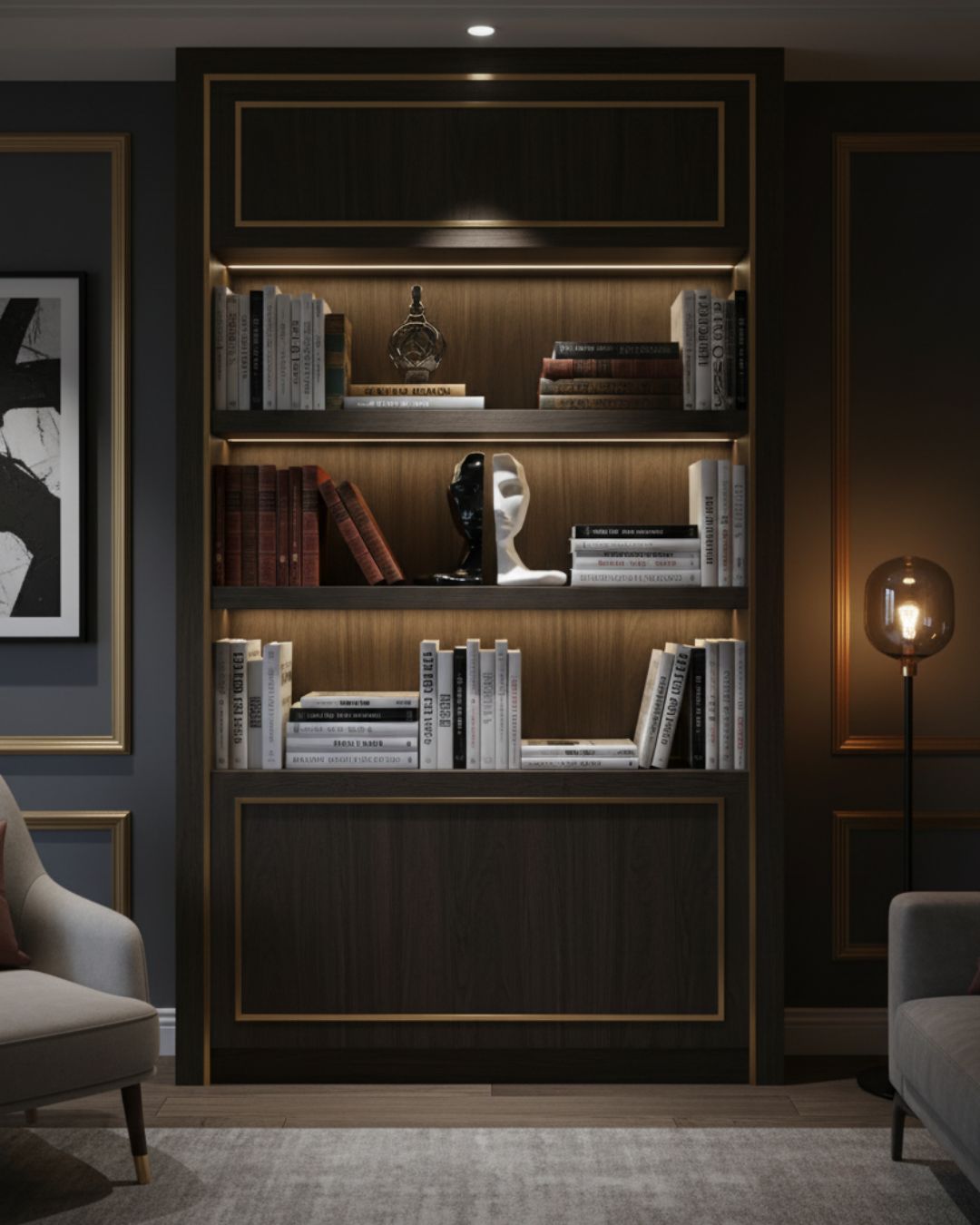 Abstract Human Face Bookends