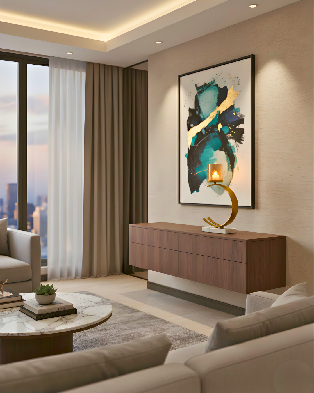 Luxury Curved Candle Holder Decor