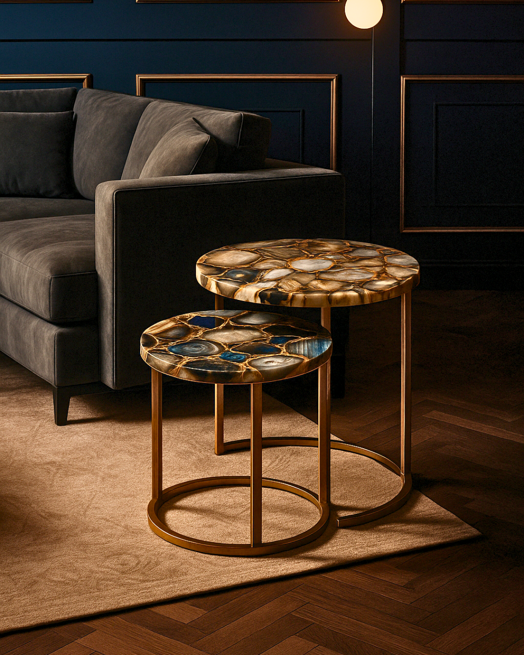 Aurelia Agate Nesting Side Tables