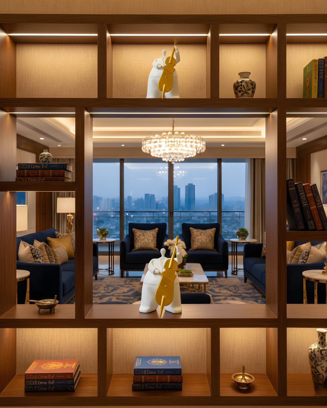 Trumpet Player Figurine - Modern Abstract Sculpture