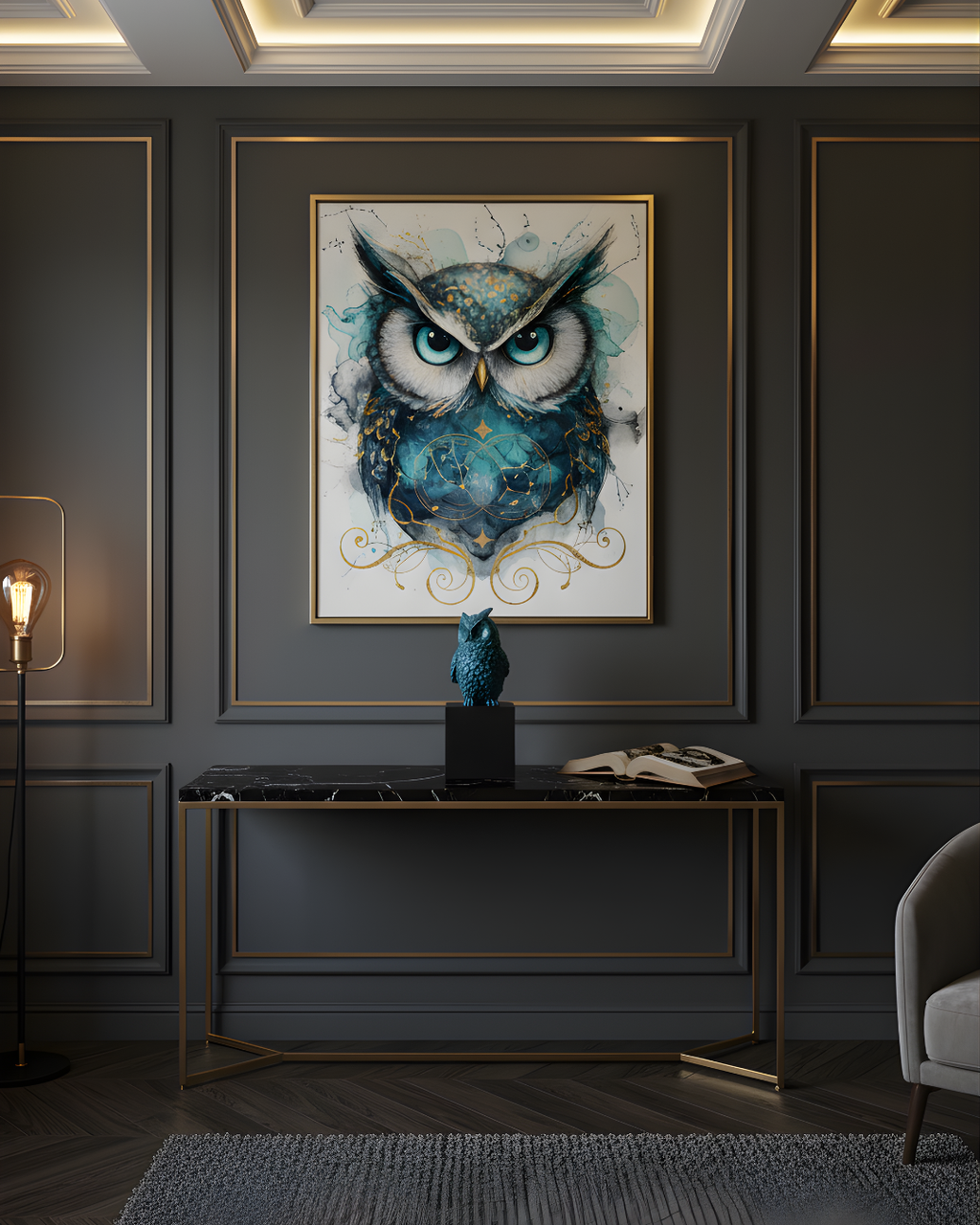 Wise Owl Guardian of Good Fortune | Symbol of Fortune & Protection for Indian Homes