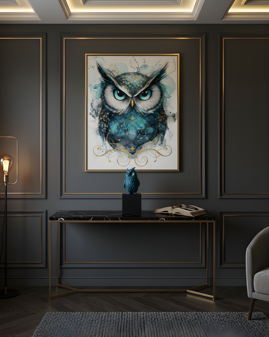 Wise Owl Guardian of Good Fortune | Symbol of Fortune & Protection for Indian Homes