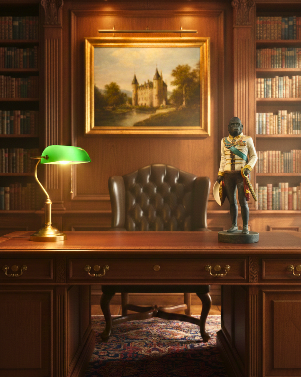 Urban Wilds Suave Silverback - Noble Gorilla Officer Statue