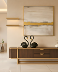 Graceful Lucky Swan Pair - Deconique