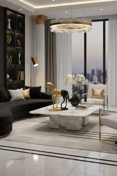 Luxury Roman Horse Handmade Sculpture