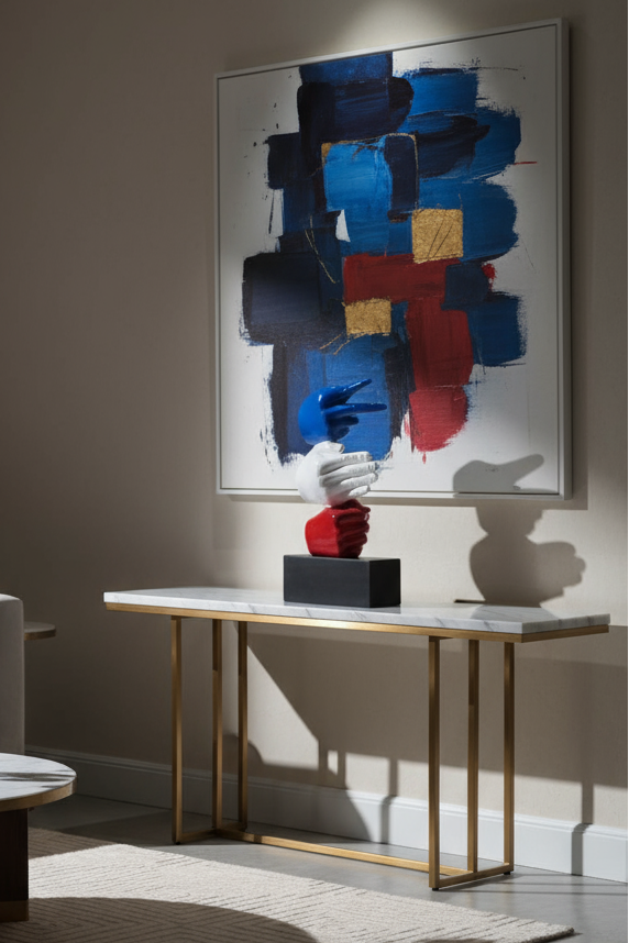 Rock Paper Scissor Sculpture